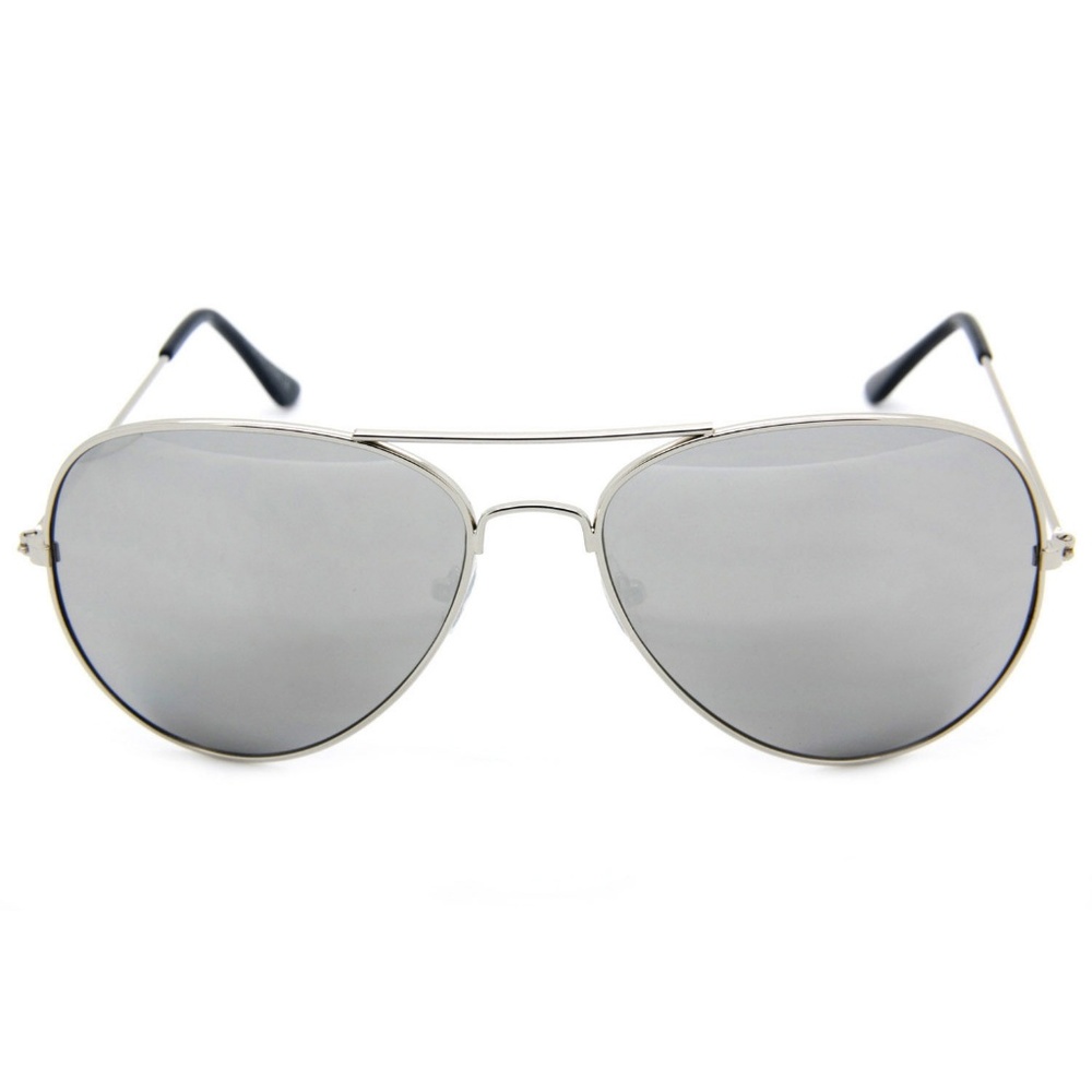 Women Retro Aviator Sunglasses Silver Lens Shades - Picture 4 of 4
